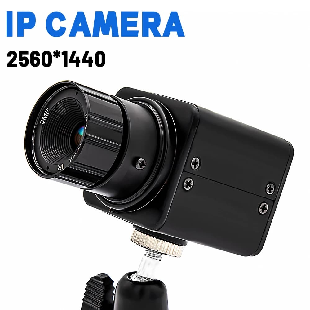 WGWK Mini telecamera IP 2/4MP DC12V 16mm 21 gradi H.265 HD Sicurezza Sorveglianza ad alta definizione Onvif P2P Sistema CCTV Webcam RJ45