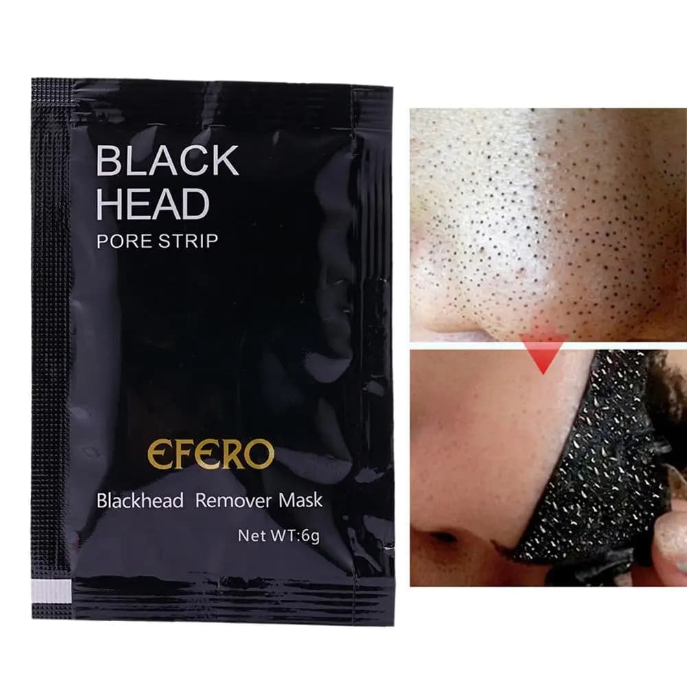 Efero Mask for Removing Black Points with Vegetal Extracts, Deep Cleaning, Pore Reduction, Skin Fixing, Suitable for All Skin Types