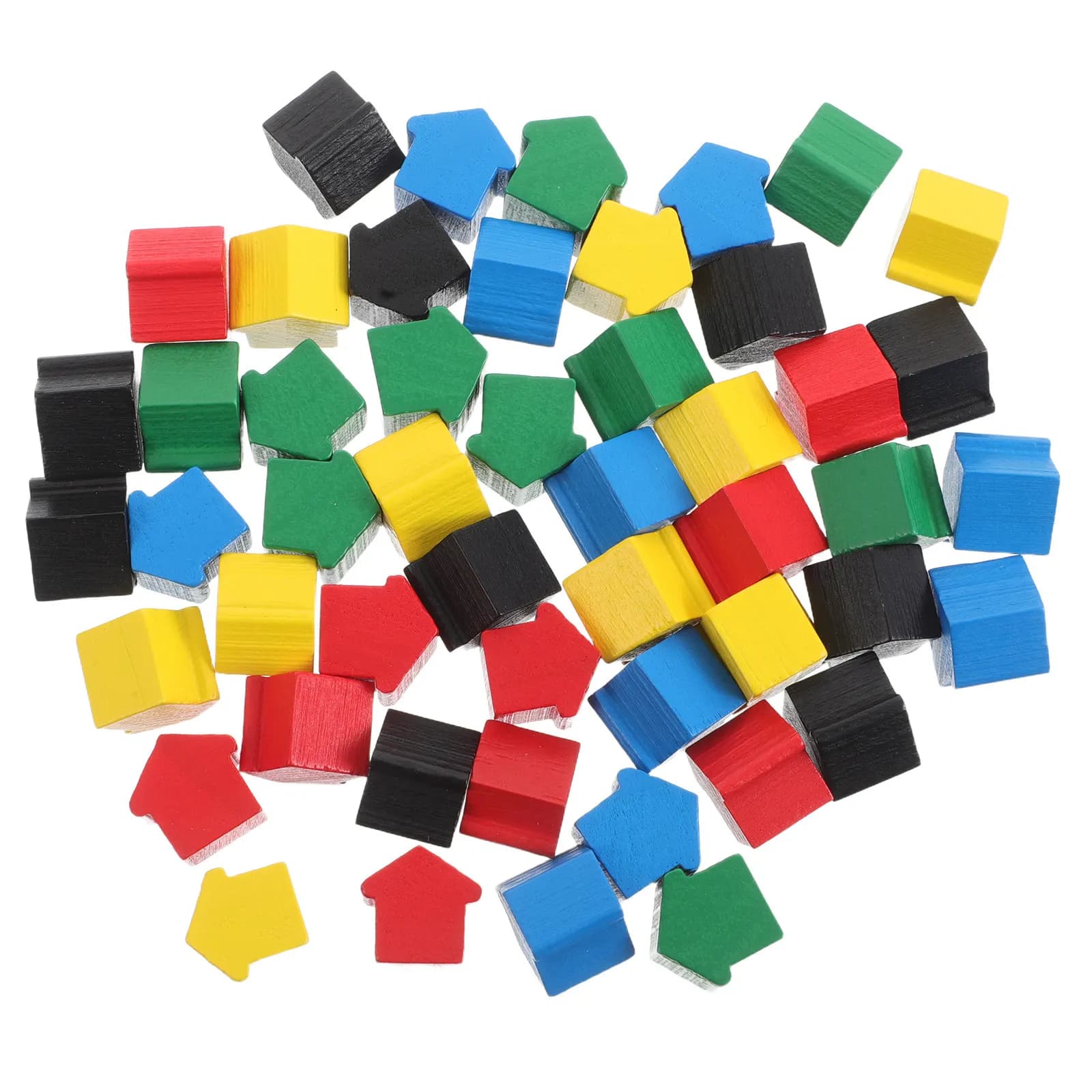 Set di 50 Pezzi in Legno per Giochi da Tavolo, Pezzi di Ricambio per Scacchi, Gioco Educativo di Strategia, Set di Scacchi Divertente per Adulti