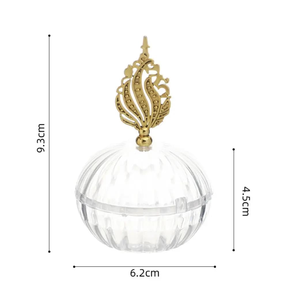 Scatola vuota in oro placcato in oro Scatola contenitore per caramelle in stile europeo portatile Confezione delicata Confezione regalo Festa di compleanno