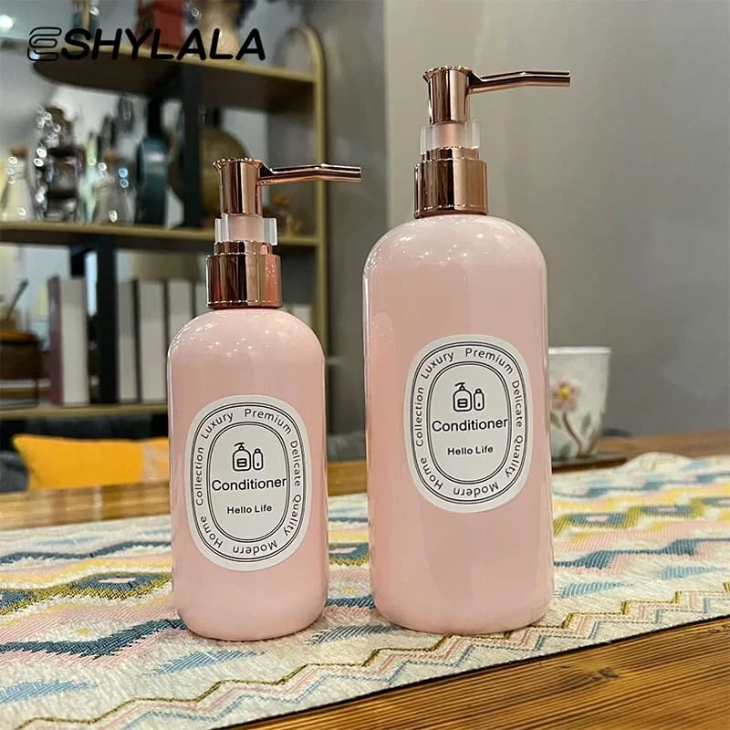 250/500ml Dispenser di Sapone Contenitore Riutilizzabile Vuoto Liquido Disinfettante Per Le Mani Shampoo Doccia Gel Pompa Bottiglie Bagno Cucina