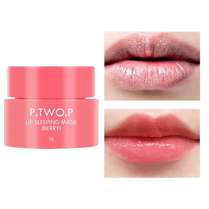 PTWOP Lip Sleep Mask Hydrating Nutrient Repair Hydrating Dissolvency Lip Lines Anti-screpolation Maintenance Day and Night Lip Balm Care