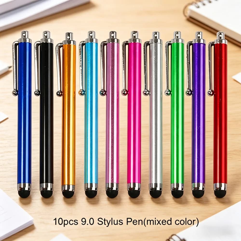 10 pezzi di stilo capacitivo di colore casuale, matita per disegno touch per iOS Android iPad iPhone Samsung Xiaomi Tablet Phone