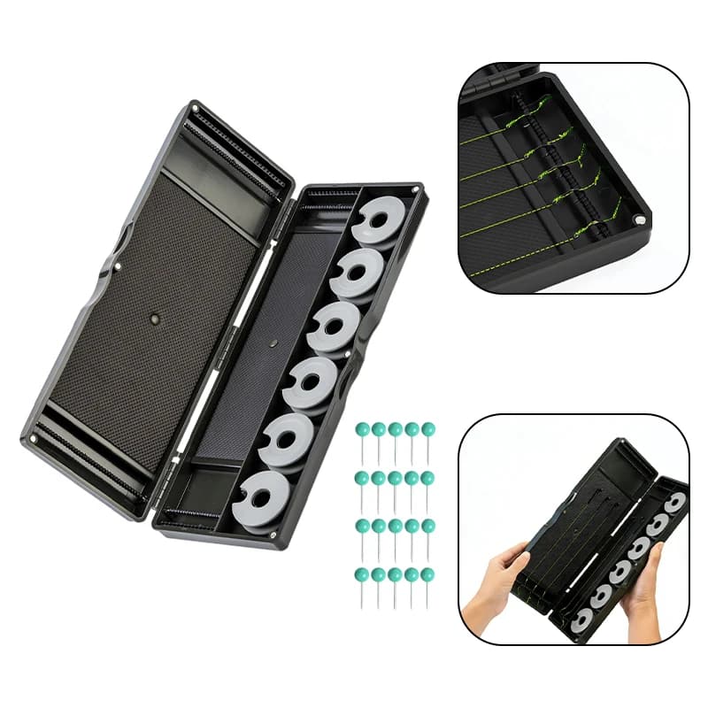Box Organizer for Carp Fishing Equipment with EVA Foam Wrap, Housing Resistant for Ami, Piombi and Accessories