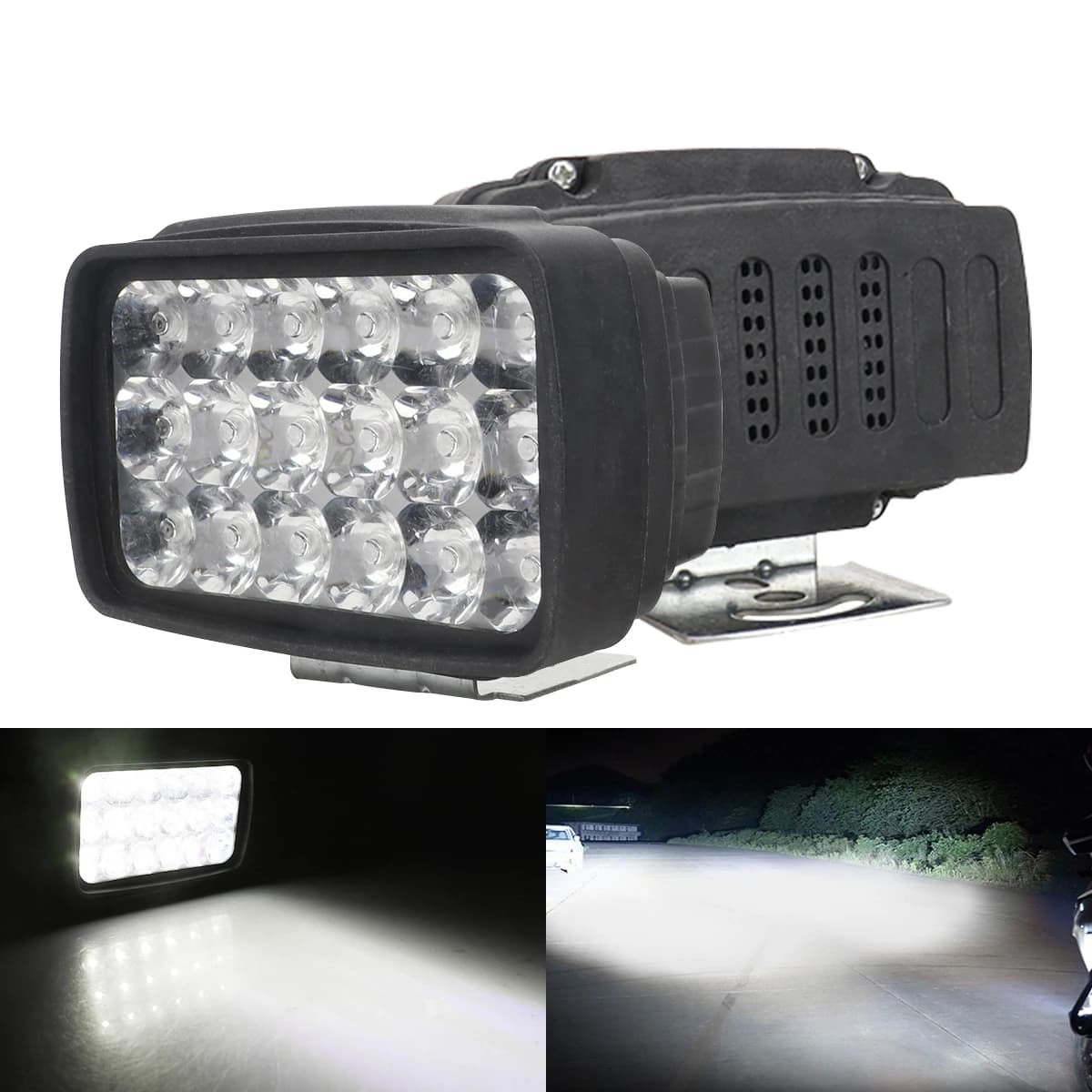 18LED fari moto drl luci di guida luce di segnalazione moto led fendinebbia impermeabile 12V gruppo faro moto