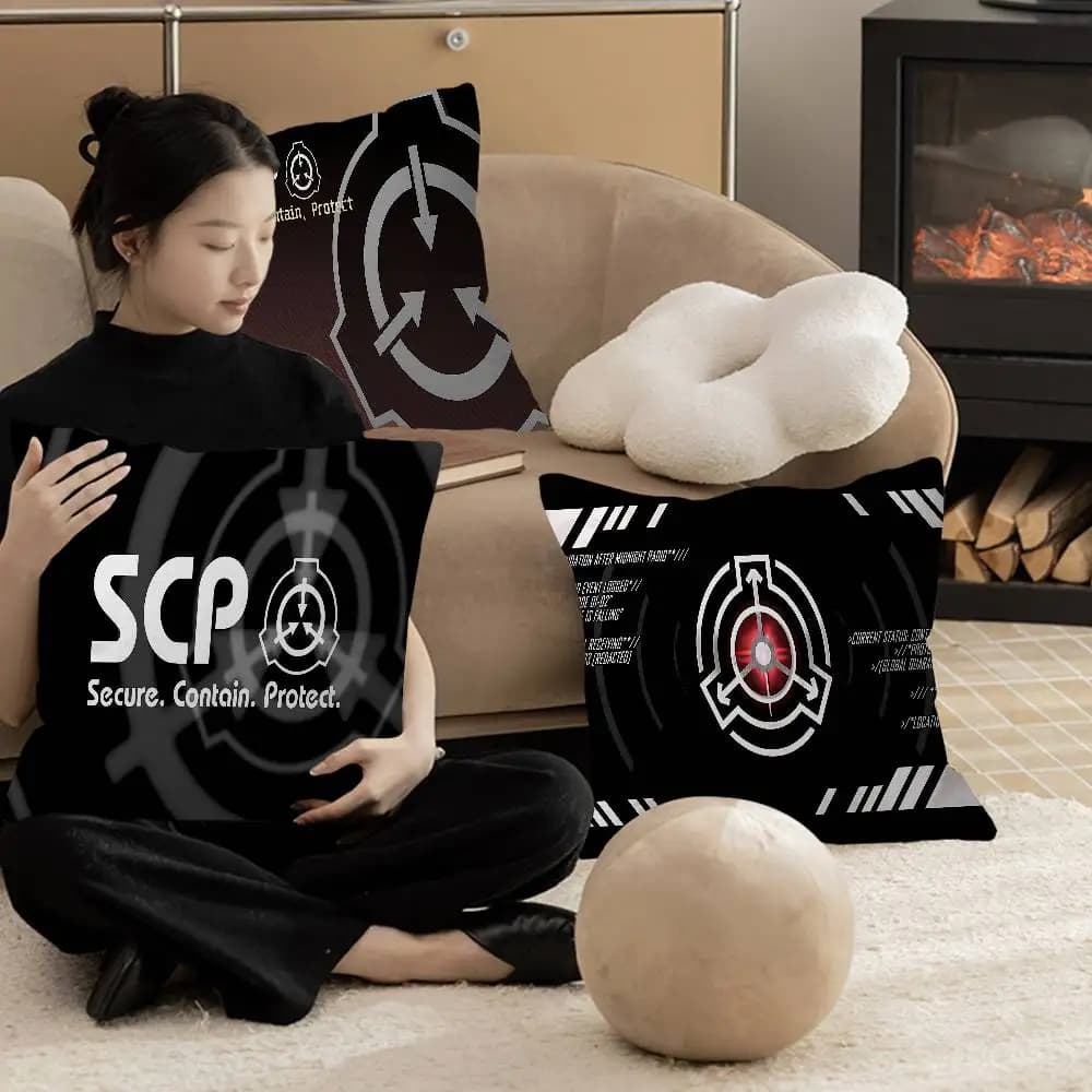 Popolare Federa per Cuscino del Gioco Foundation Scp F-Foundation, Cuscini Decorativi in Poliestere per Divano, Federe per Cuscini da Casa