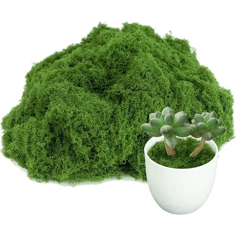 Home Decor-Fake Moss For Plants Indoor, For Potted Fairy Garden DIY Model Making Walls Glass Containers-3.5 OZ Highly Recommende