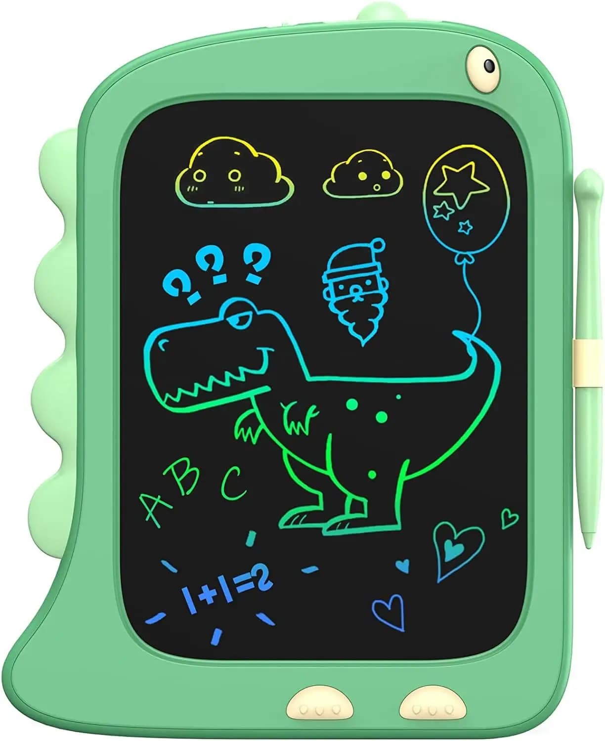 Tavoletta grafica LCD da 8,5 pollici per bambini dai 2 ai 6 anni, giocattolo dinosauro verde - Regalo perfetto per Natale e compleanno