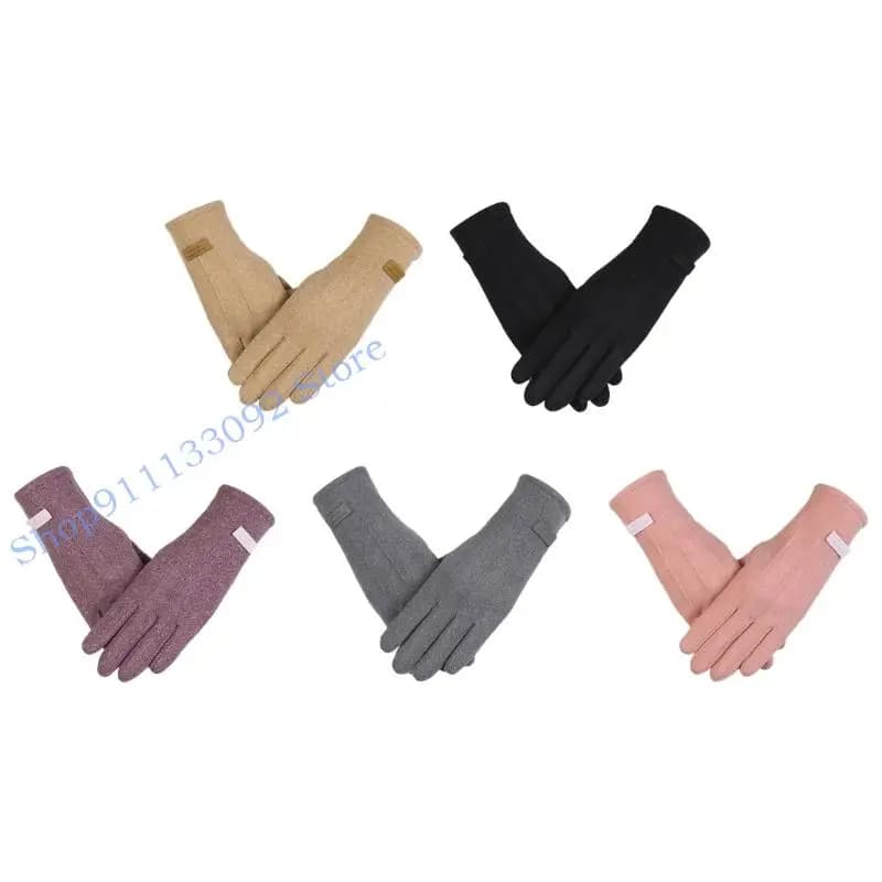 Elegant H9ED Gloves for cold season, breathable fabric, anti-slip palms, cycling, gym, outdoor sports