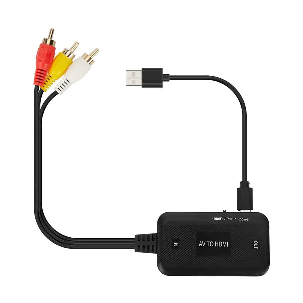 1 pz Adattatore Video Convertitore 1080P Cavo RCA a HDMI Cavo di collegamento HD Cavo audio Convertitore HDMI Adattatore AV a HDMI 2026