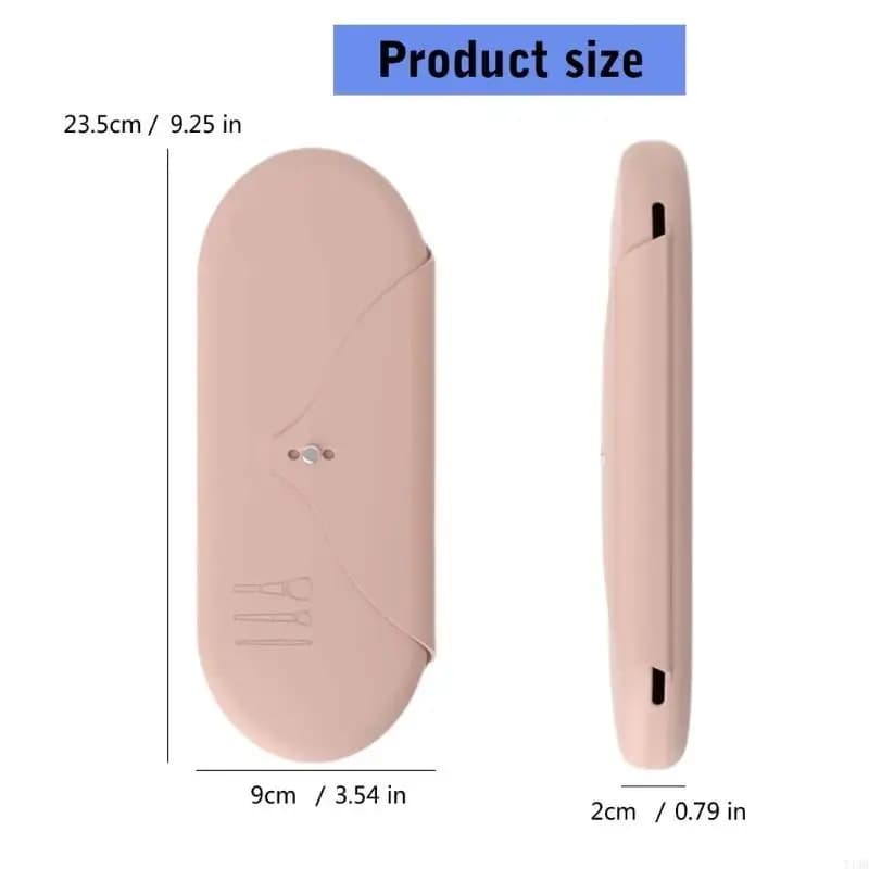 Spazzola per campeggio in silicone Borsa stoccaggio per viaggi Porta estetica Porta per trucco portatile Porta spazzola per