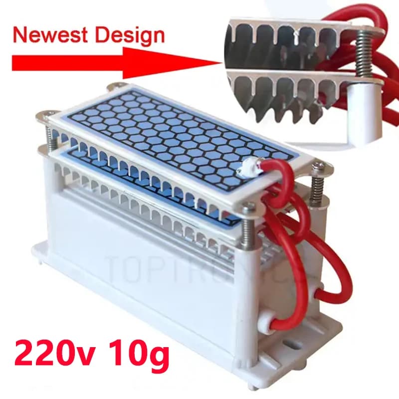 220V 10 g/h 15 g/h 20 g/h O3 generatore di ozono ozonizzatore macchina purificatore d'aria filtro dell'aria deodorante disinfettante a prova di umidità lunga durata