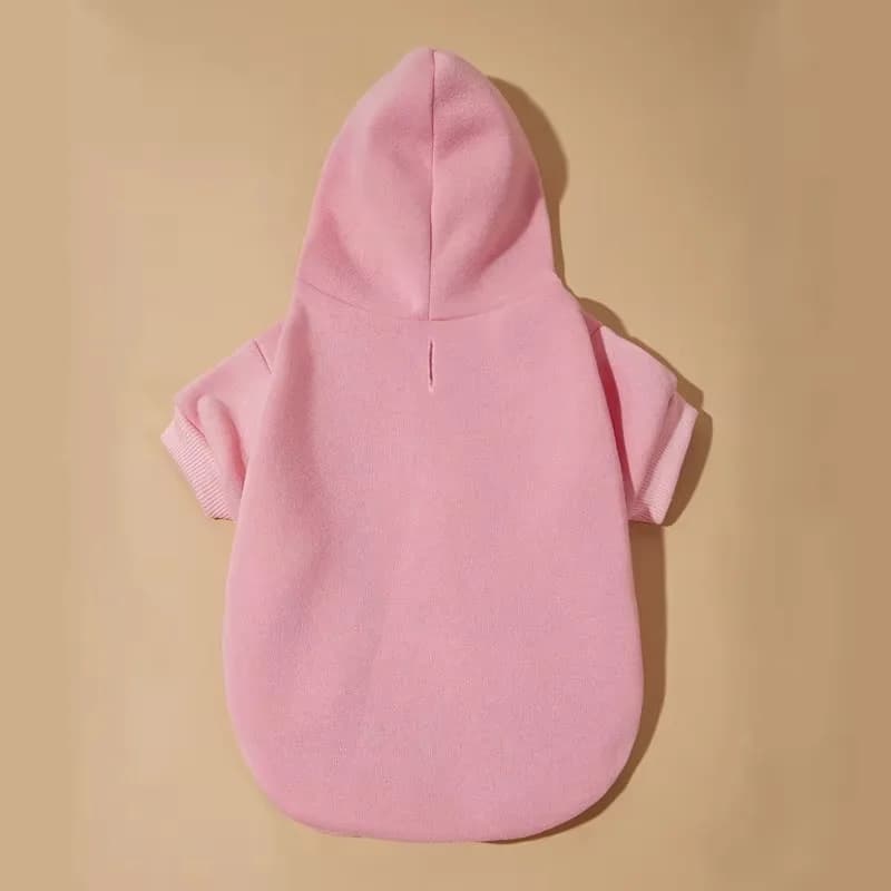 Cappotto per Cani da Esterno Personalizzato, Abbigliamento per Cuccioli con Foro per Guinzaglio, Felpa con Cappuccio per Cani e Gatti