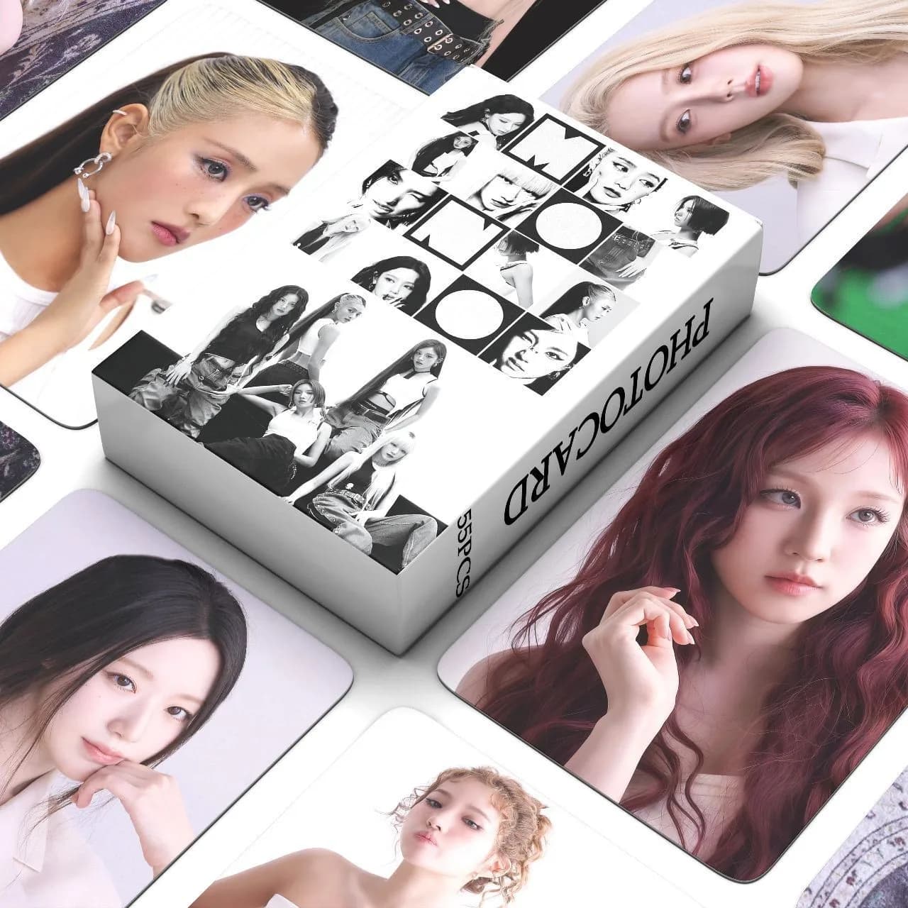 55pcs GIDLEMono New Album IDLE hoto Card Photocards Stickers Kpop Merch Lomo Cards Set Fans Collection Cards Gift