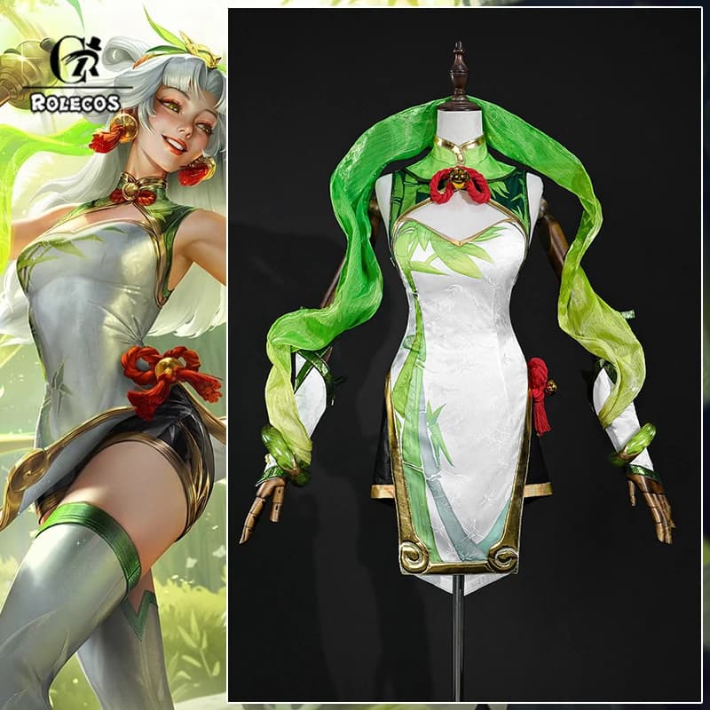 ROLECOS Gioco LOL Panda Pal Lux Costume Cosplay Gioco LOL Lux Sexy Stile Cheongsam Vestito Cosplay Halloween Vestito Delle Donne Nuova Pelle