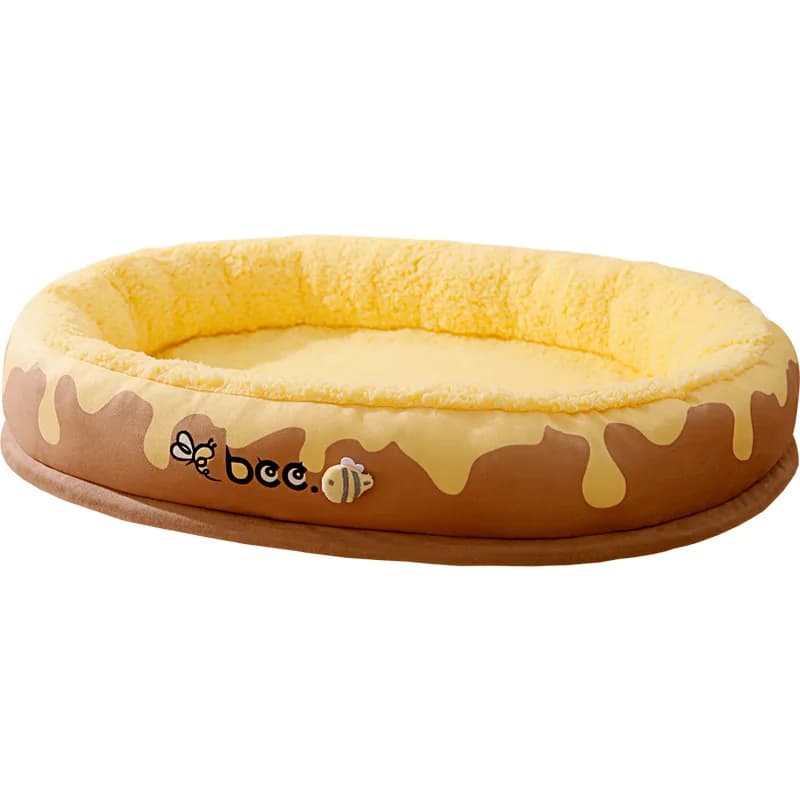 Bear Honey Large Pet Cat and Dog Bed Warm confortevole Cat House Soft Cotton Nest Dog Basket Mat autunno inverno letto impermeabile