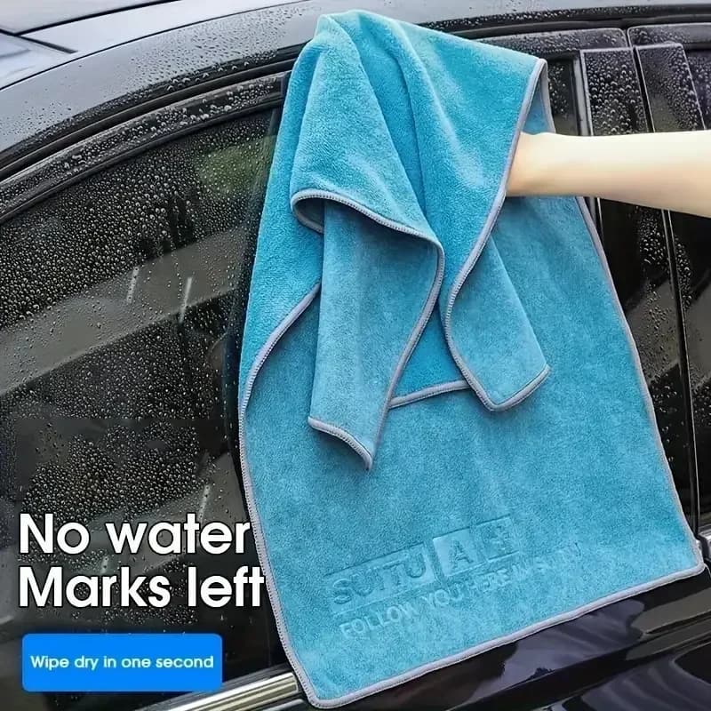 Nuovo Asciugamano per lavaggio auto Lavaggio Asciugamano in microfibra di fascia alta Pulizia auto Panno per asciugare Orlatura Panno per la cura dell'auto Dettagli Asciugamano per il lavaggio