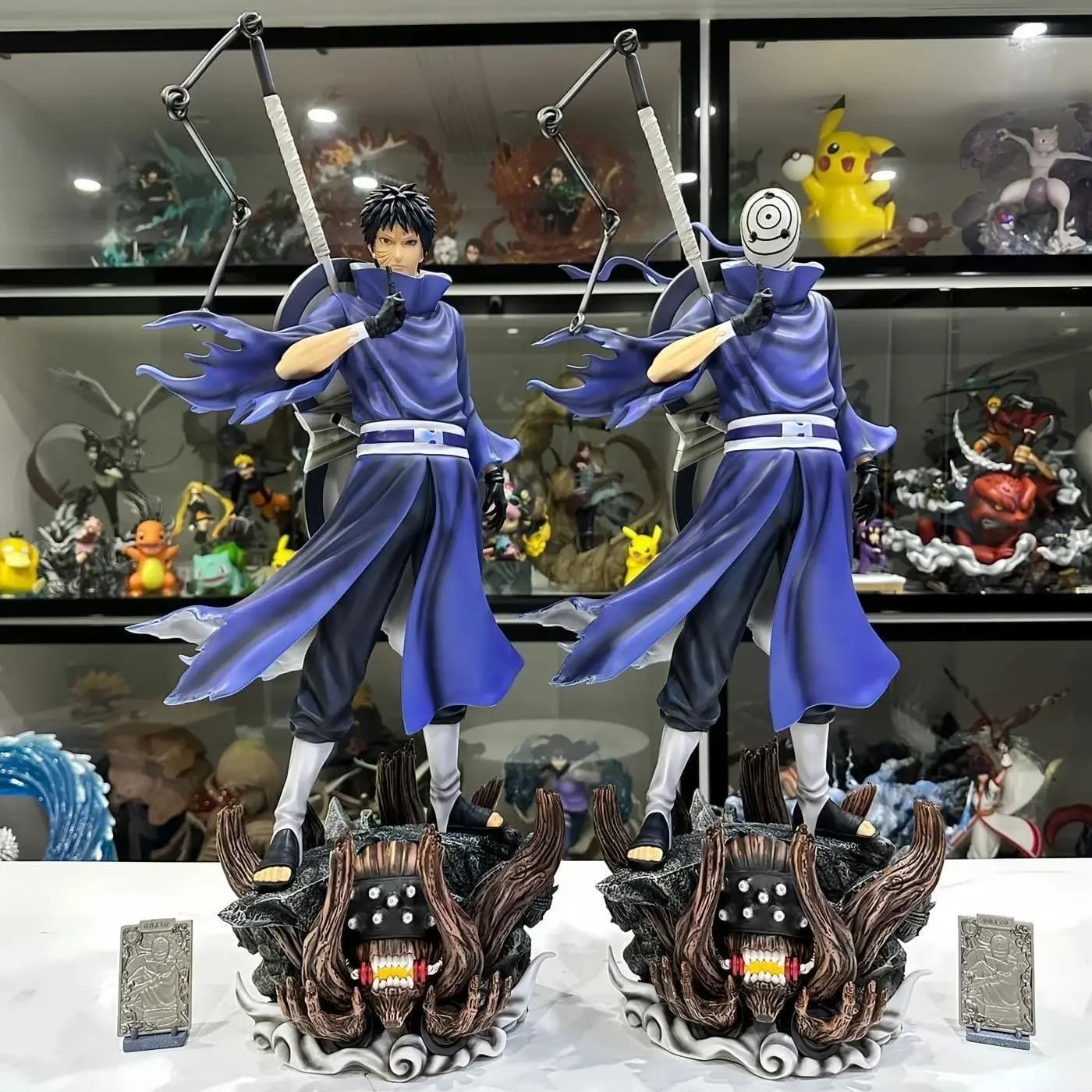 Nuovo Prodotto Popolare: Statuetta di Naruto in Posizione Eretta, Gigante Onda Uchiha, Modello Anime a Doppia Testa, Decorazione da Scrivania, Ornamento, Regalo