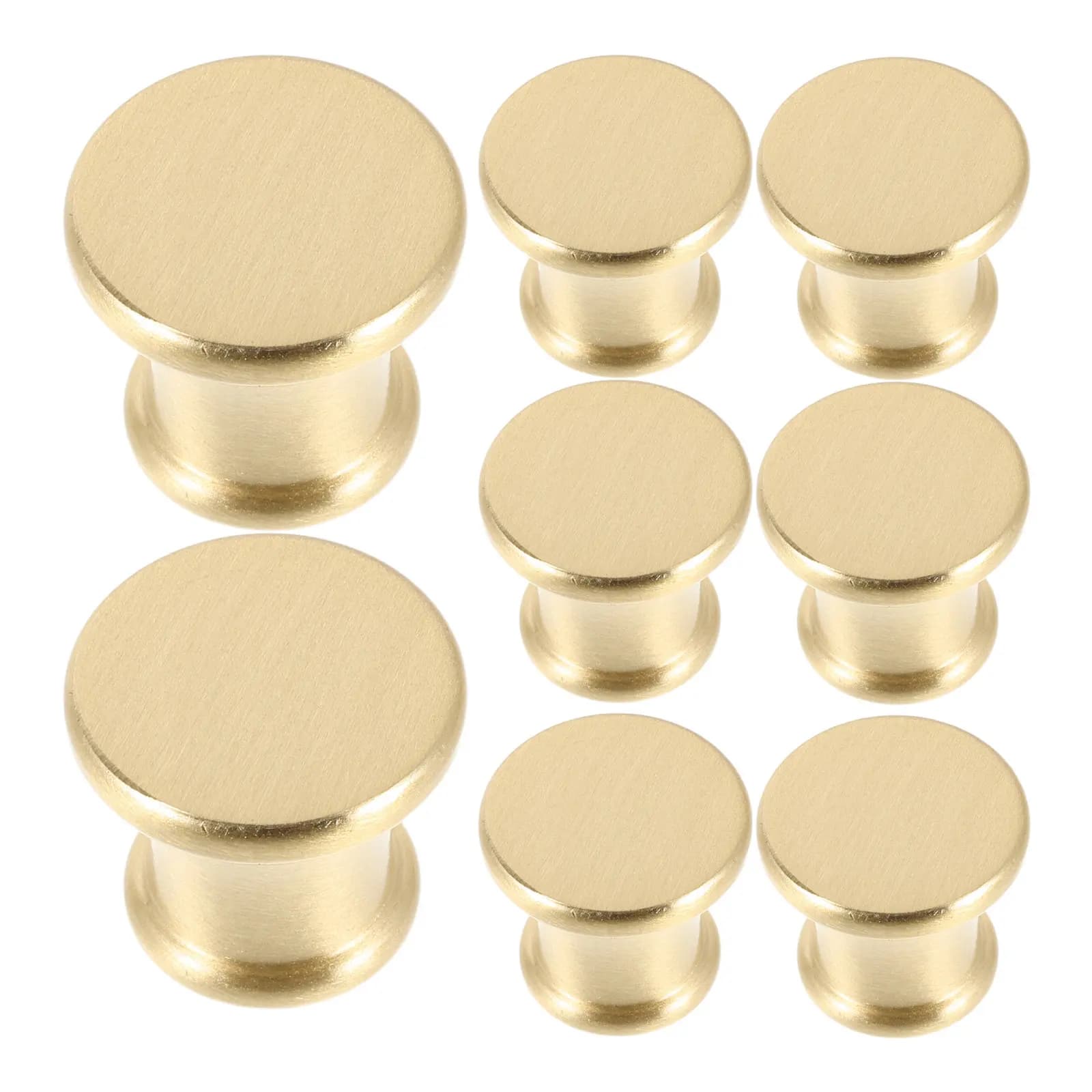 Set di 8 Piedini in Ottone Massiccio da 16mm per Vassoi, Supporti per Taglieri da Cucina, Piatti per Formaggi e Salumi