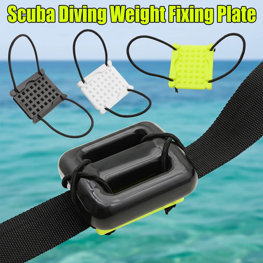 Scuba Diving Weights Fissing Plate, BCD Mounting Plate, Snorkeling Resistant and BCD Diving Accessories