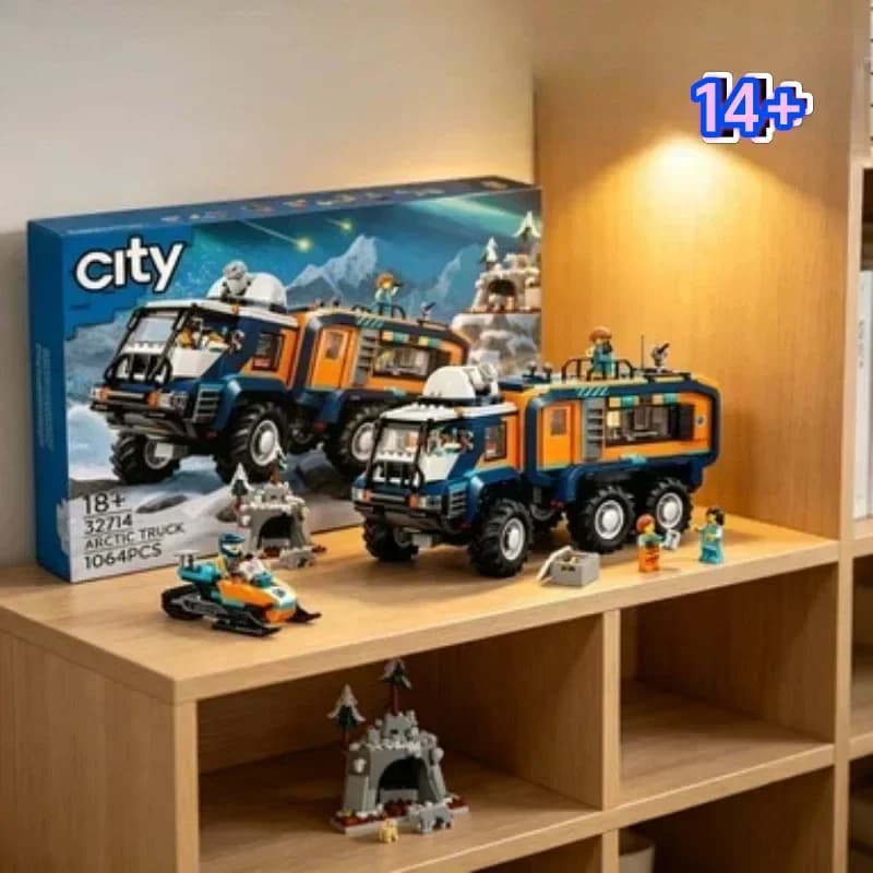 Bandai Instant 60471 Polar Expedition Building Blocks Kit 1064pcs Party Favors Birthday Small Gifts compatible with LEGO bricks