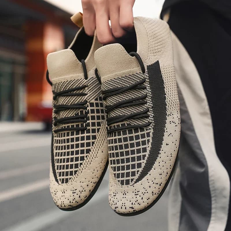 YRZL Mocassini in rete leggera da uomo Traspiranti Antiscivolo Casual Marrone Verde Scarpe da passeggio Mocassino da guida per uomo Taglie forti 47