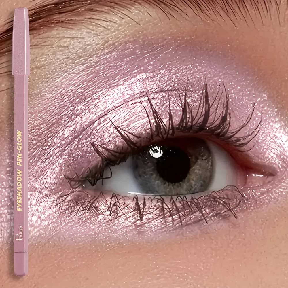 Ombretto in stick glitter multicolore con pinzette integrate Impermeabile e resistente al sudore, effetto luccicante stratiabile per principianti