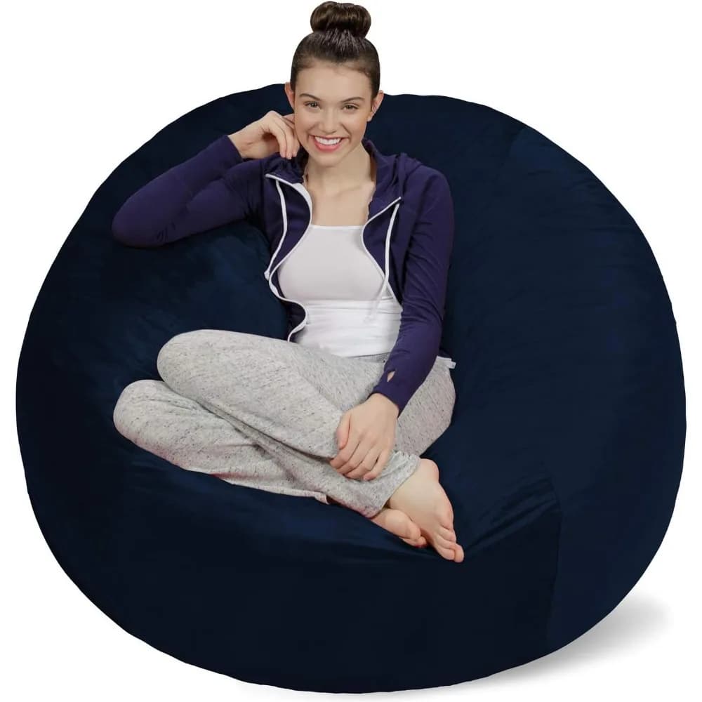 Poltrona a sacco per divano - Peluche, ultra morbida - Poltrona a sacco in memory foam con rivestimento in microsuede - Mobili imbottiti in schiuma imbottita