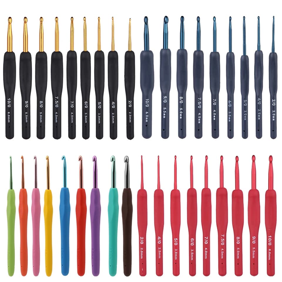 IMAZY Uncinetti Kit Manico morbido Ferri da maglia per maglieria Accessori per maglieria a mano fai-da-te Strumenti per maglieria artistica artigianale per principianti
