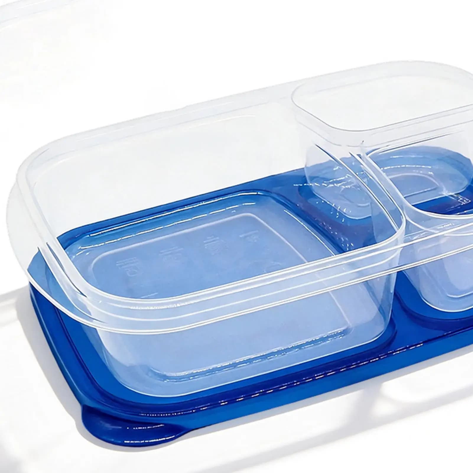 Food Containers Meal Prep 3-Compartment Meal Box Camping Food Container For Home Office Camping Picnic School Restaurant