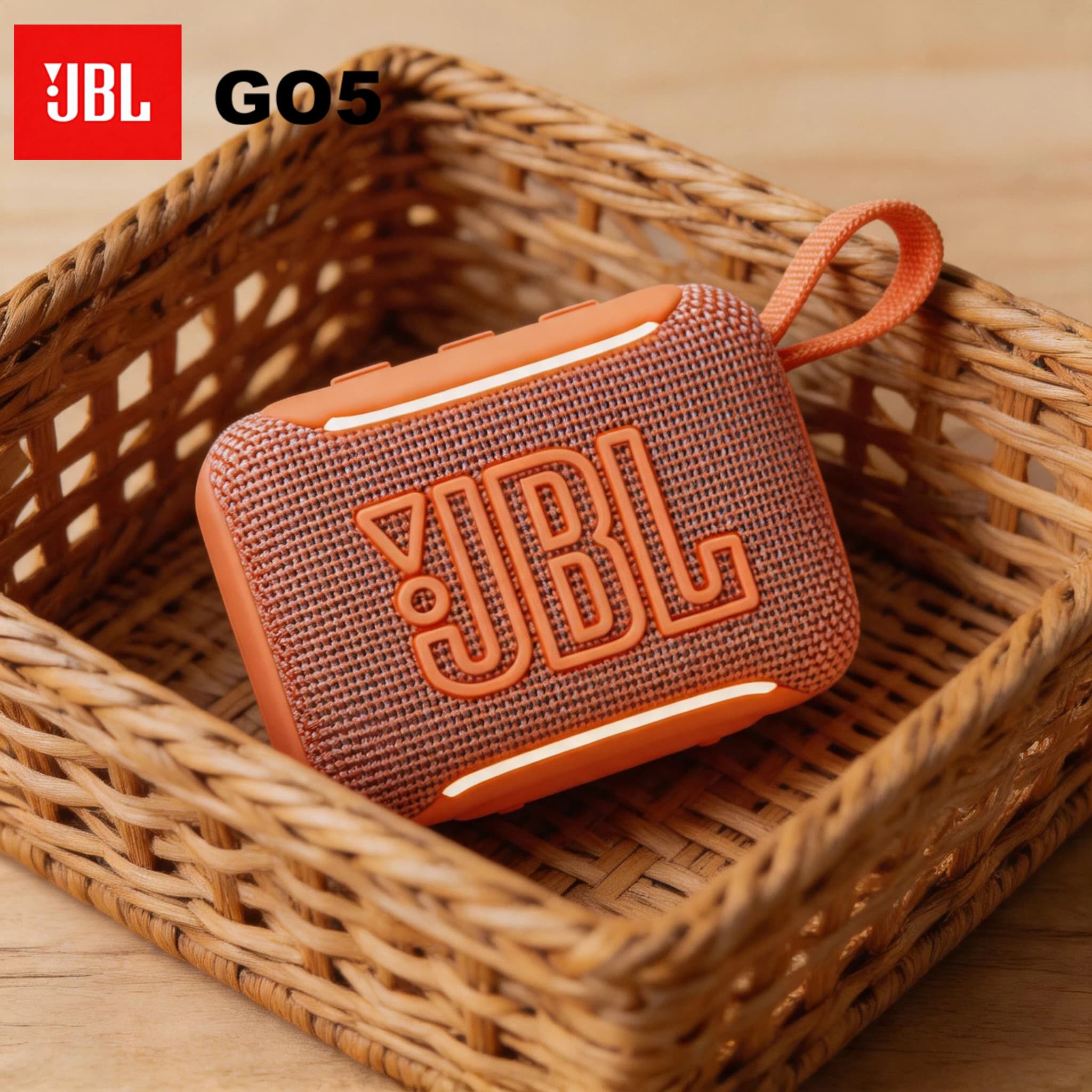 JBL GO 5 wireless Bluetooth portable speaker, a must-have for backyard parties, with dust-proof and water-resistant features and