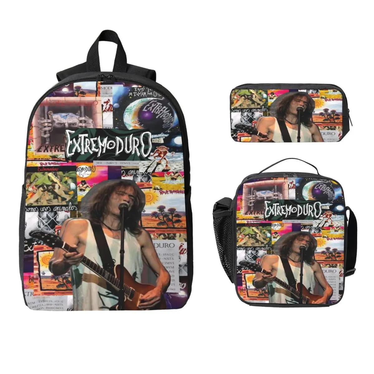 Extremoduro Rock Band Tour Zaino per bambini Lunch Box Borse per penne per ragazzi Ragazze Zaini prescolari Zaino leggero Set di zaini