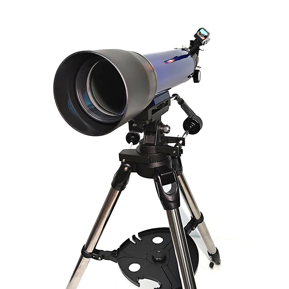 102mm Astronomical Refractory Telescope with Tripod and Looker, Portable Telescope, Children's Gift
