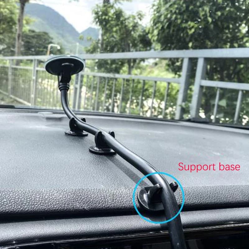 17MM Ball Head Hose Sucker Base with 2 Lengths for Wireless Car Charger, Car Mobile Phone & Tablet Holder Accessories