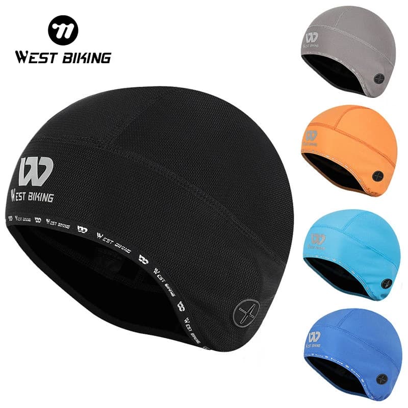 WEST BIKING Winter cycling cap Windproof thermal cap with skull Helmet Ski Racing Motorcycle Riding Man Bike Hat MTB