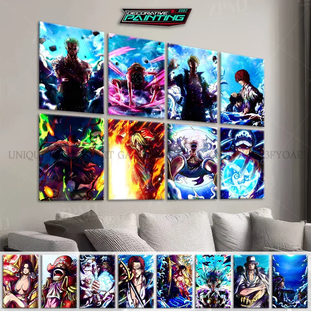 One Piece HD Prints Pictures Vinsmoke Sanji Home Decor Painting Anime Figures Frameless Poster Wall Art For Living Room