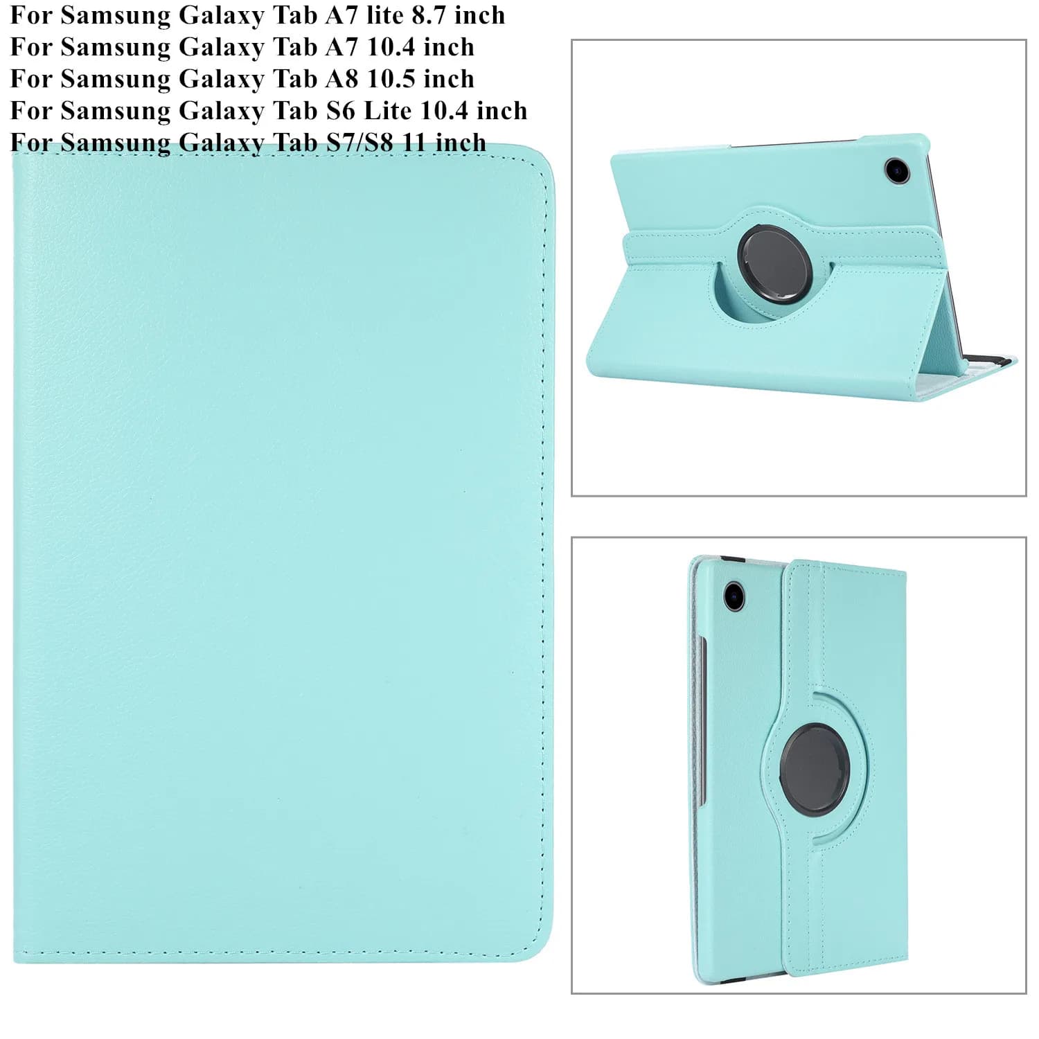 360 Rotating Case for Samsung Galaxy Tab A8 10.5 inch S6 Lite 10.4 inch A7 A7 lite S7/S8 11 inch Tablet Cover Stand X200 P610