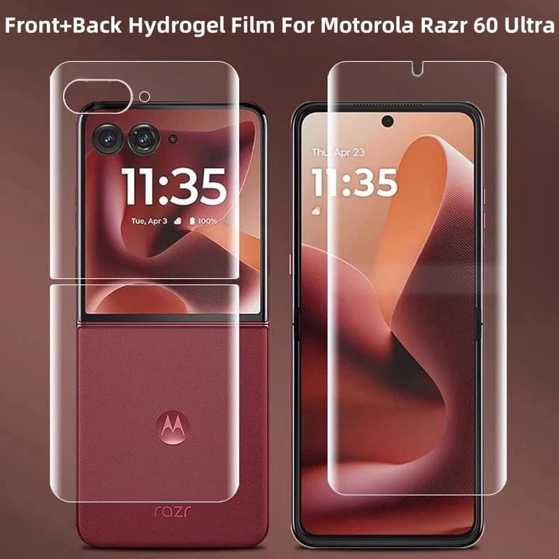 Pellicola idrogel opaca 3 pezzi per Moto RAZR 60 50 Ultra protezione schermo per Motorola RAZR Plus Ultra 2024 2025 pellicola protettiva