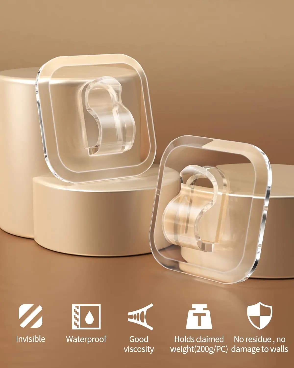 10-50 Pezzi Clip per Cavi Trasparenti Invisibili Adesive, Supporti per Cavi Senza Danni, Gestione Cavi per Luci e Fili, Mini Clip per Illuminazione Domestica
