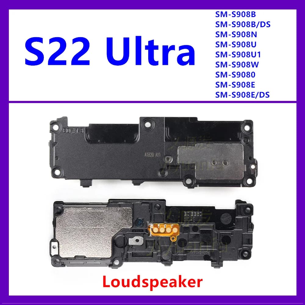 Altoparlante Per Samsung Galaxy S22 Ultra 5G SM-S908B S908E/DS S908U S908N Altoparlante Cicalino Suoneria Sostituzione S22U