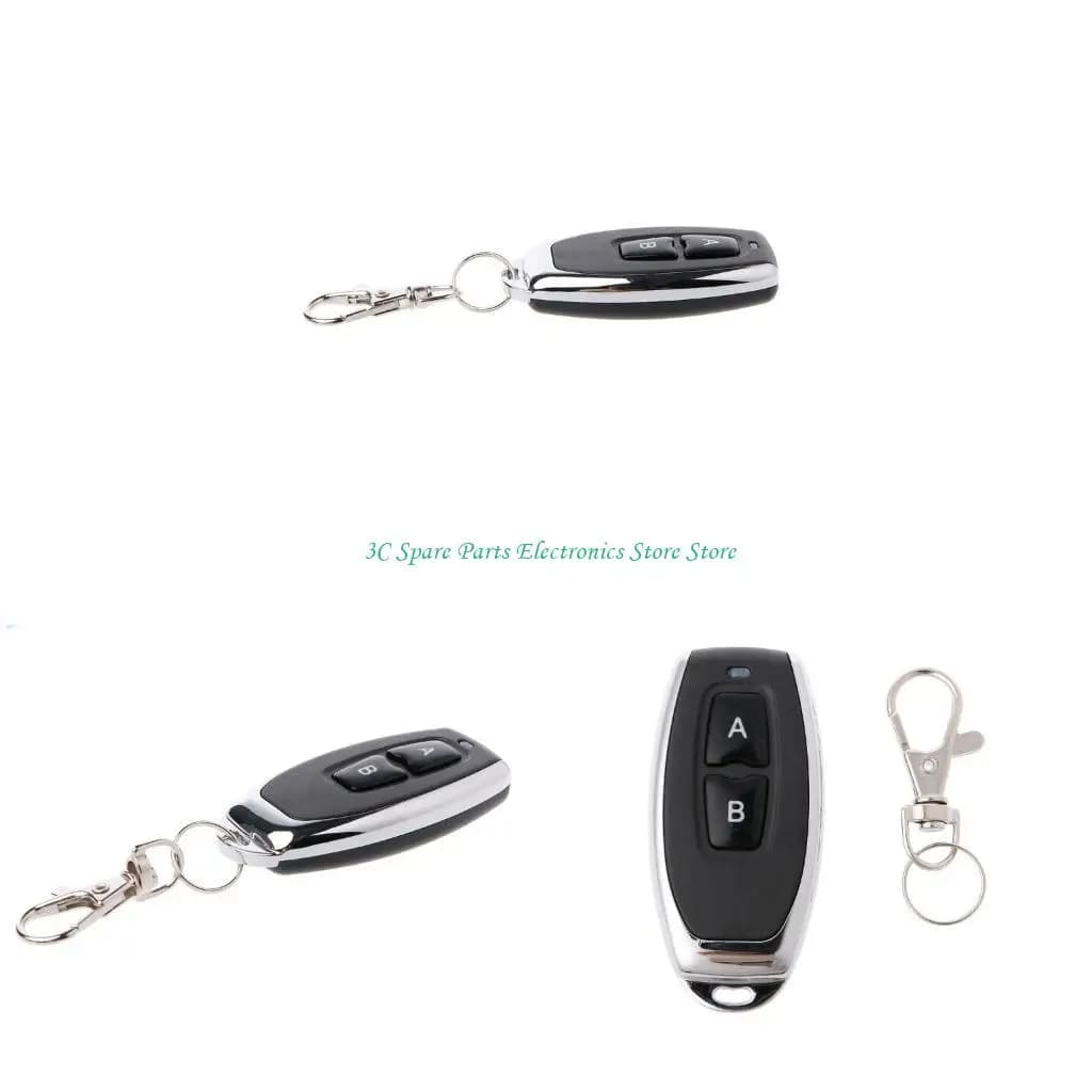 Telecomando wireless a 2 pulsanti in metallo SZ 433 MHz 1527 Apprendimento del codice fisso KT05-4