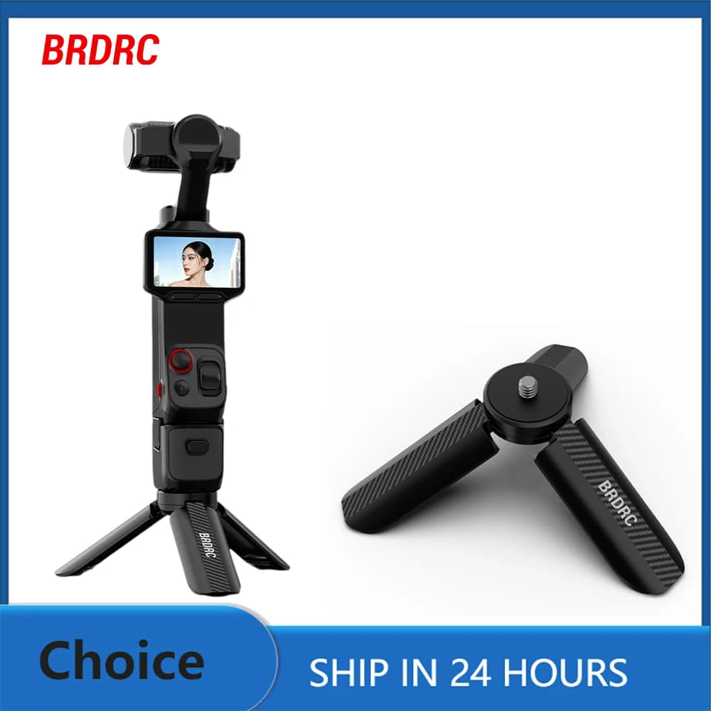 BRDRC Camera Universal Mini Table Tripod with 1/4'' Screw for DJI Pocket 4 4P/Insta360 Luna Ultra X5 Video Vlog Accessories