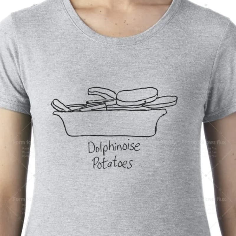 T-Shirt con Cappuccio da Uomo 2026 Dolphinoise Potatoes Animals Daftness Family Mums Newcastle Stile Fumetto Disegnato a Mano Unisex S-6XL Taglie Forti