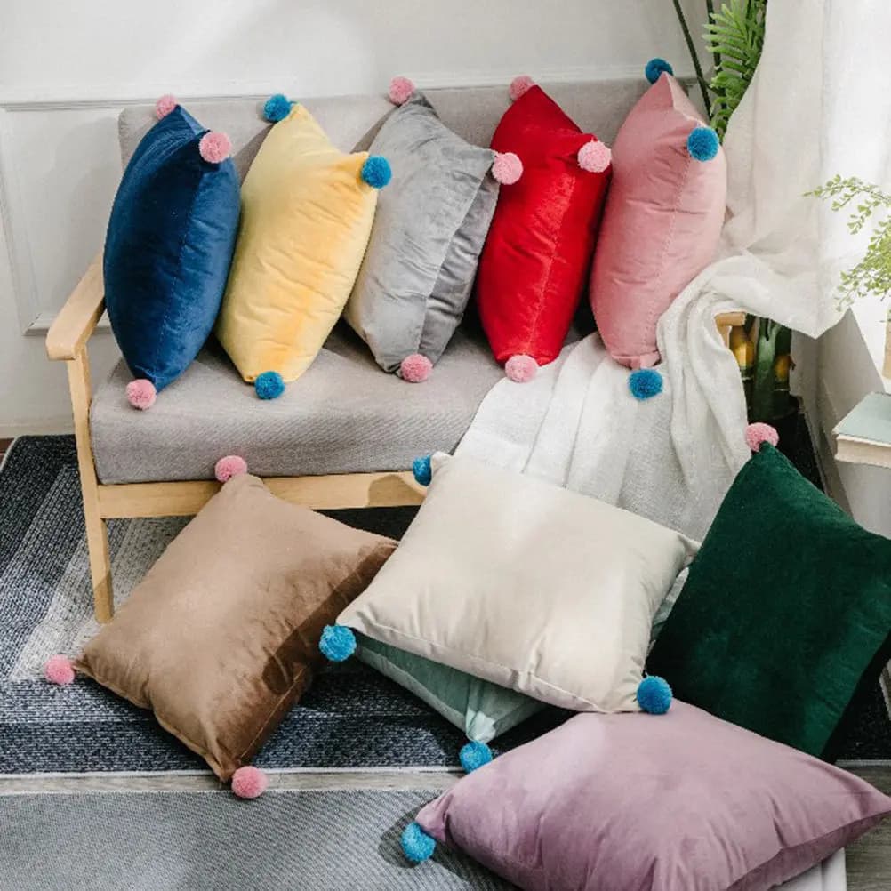 Fodera per cuscino lombare tinta unita per divano, letto, sedia, auto, decorazioni per la casa, federa per cuscino, copripiumino