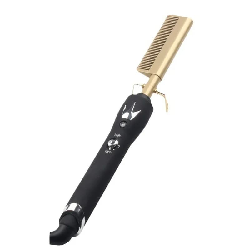 deiSUPERDEALS dei Hair styling tool 38W Electric Hair Plate Pettine Double Voltage 110-220V Wet and dry use European Spina