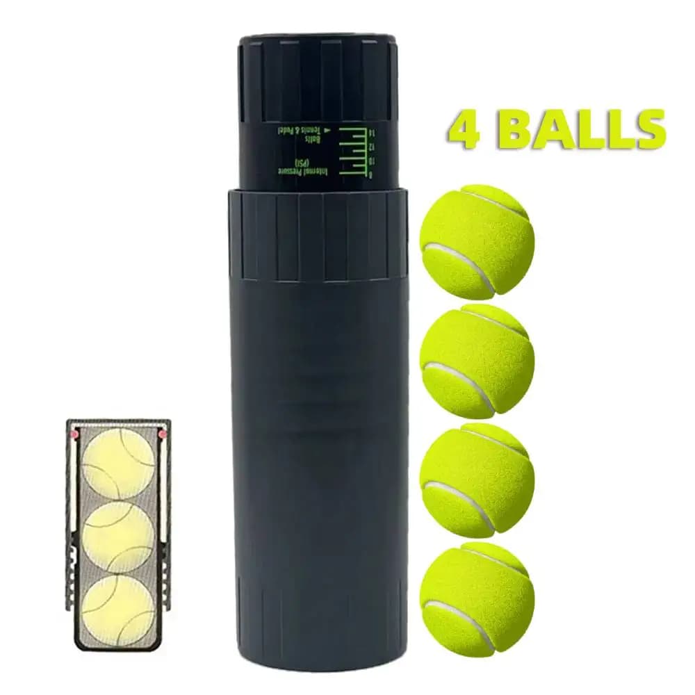 Scatola di immagazzinaggio per mantenere la pressione della pallina da tennis per la forma della pallina da tennis, ripristina la palla da rimbalzo, protegge il pressurizzatore, supporto per 3 palline