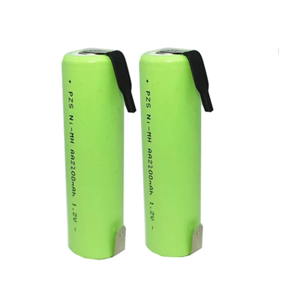 2 pezzi/lotto batteria ricaricabile Ni-Mh AA da 1,2 V 2200 mAh per spazzolino elettrico Braun Oral B D12 S12