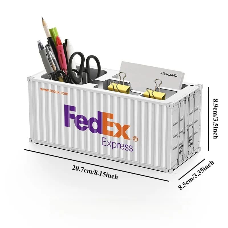 New Container Shape Plastic Storage Box, Desk Holder and Organizer