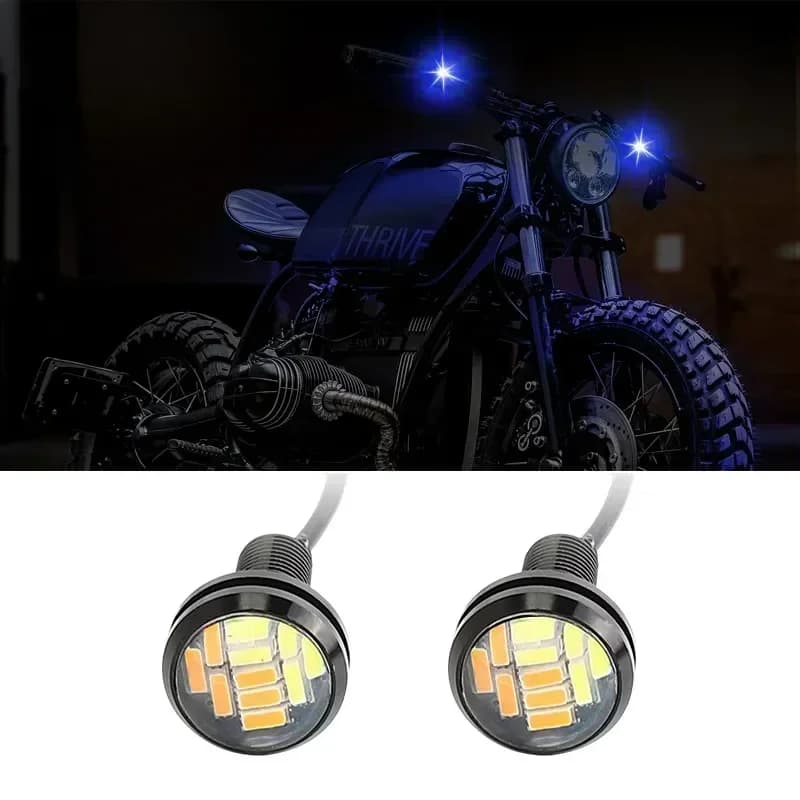2 Pezzi 12V 15W 22mm Luci Diurne a LED per Auto, Luci di Retromarcia e Parcheggio, Lampade per Automobili
