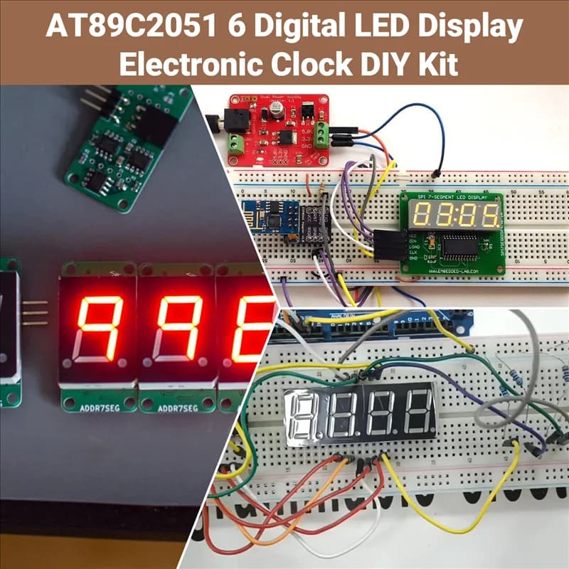 Stylish-AT89C2051 Ricevitore kit fai da te con display digitale a 6 LED per Arduino Flux